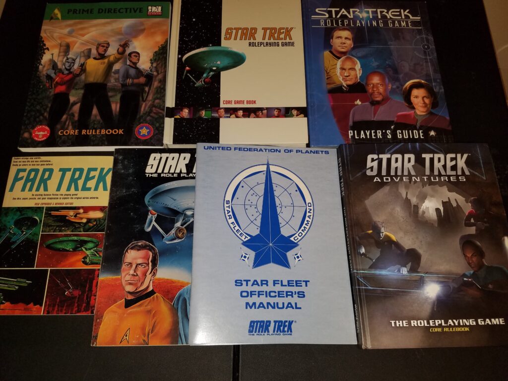 Various Star Trek RPG books
