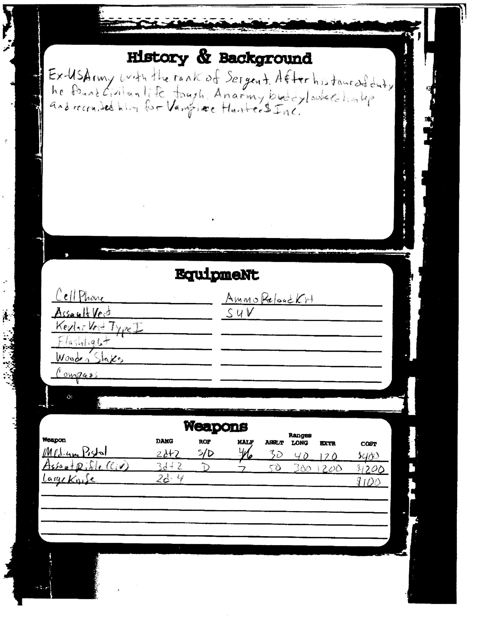 Character Creation Challenge – TardisCaptain's Blog of Holding