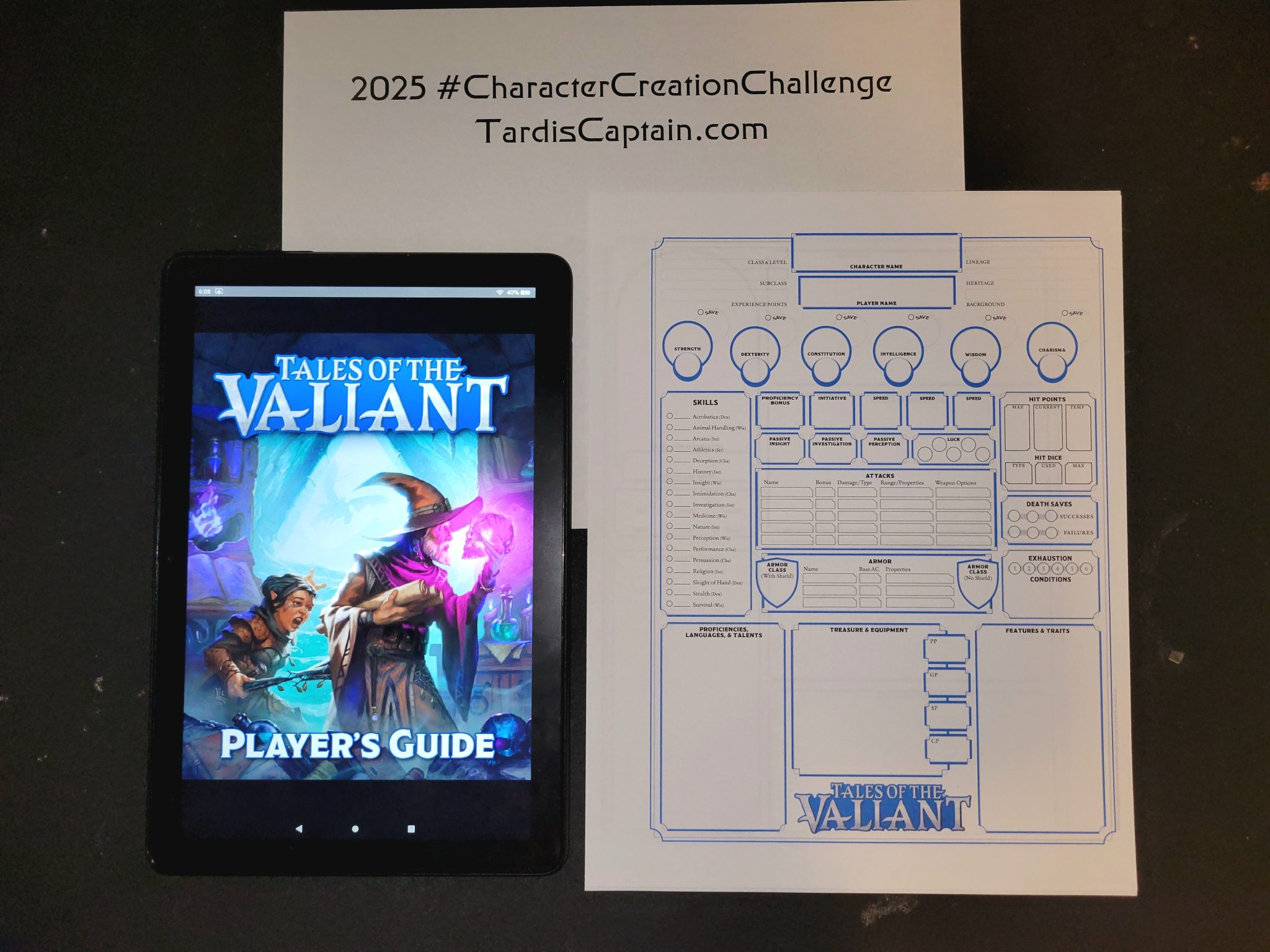 2025 Character Creation Challenge Day 13: Tales of the Valiant ...